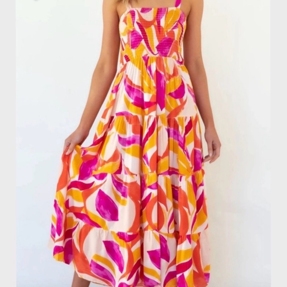 Dizzy Lizzie Tropical Maxi Dress NWT 🌴✨